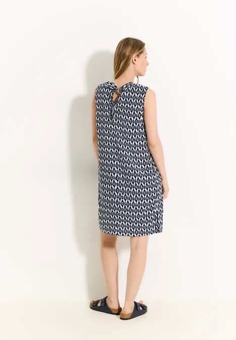 Print Sommer-Kleid vanilla white