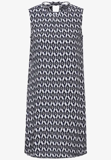 Print Sommer-Kleid vanilla white