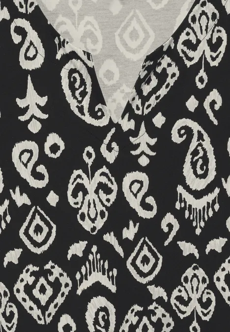 Print Mix Sommerkleid Black