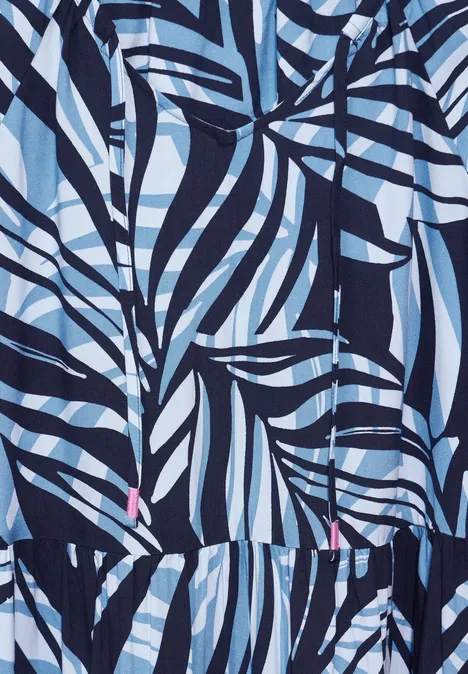 Tunika Kleid mit Print universal blue
