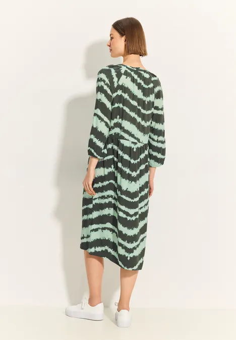 Tunika Kleid mit Print cool khaki