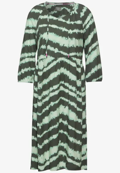 Tunika Kleid mit Print cool khaki