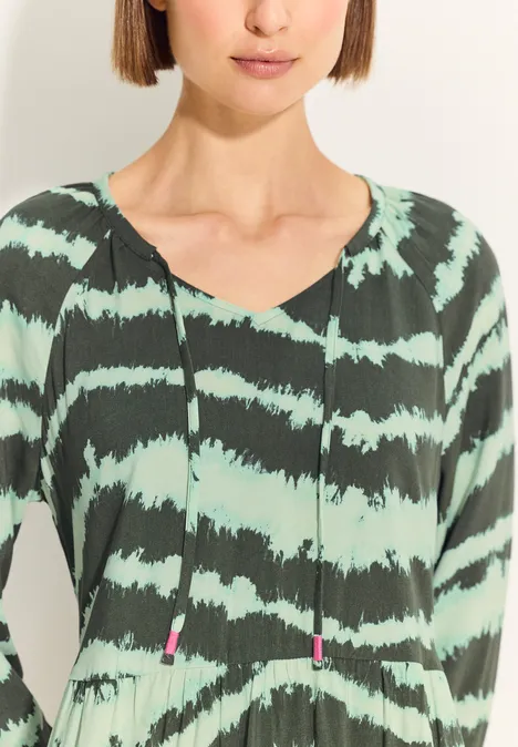 Tunika Kleid mit Print cool khaki