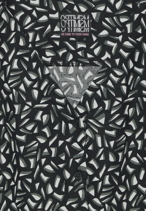 Sommerkleid mit Print Black