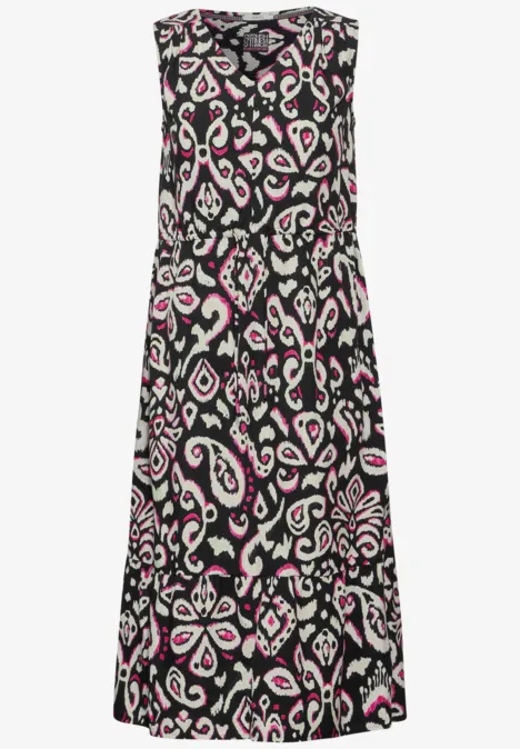 Sommerkleid mit Print Black