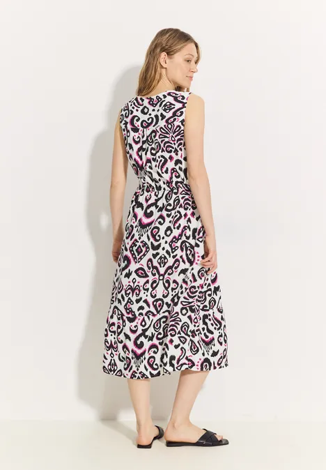 Sommerkleid mit Print vanilla white