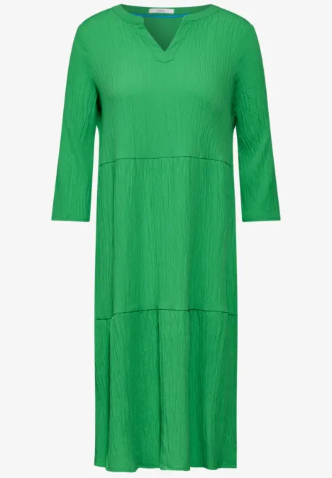 Tunika Kleid mit Struktur fresh apple green