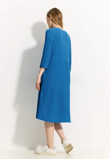Tunika Kleid mit Struktur azure blue