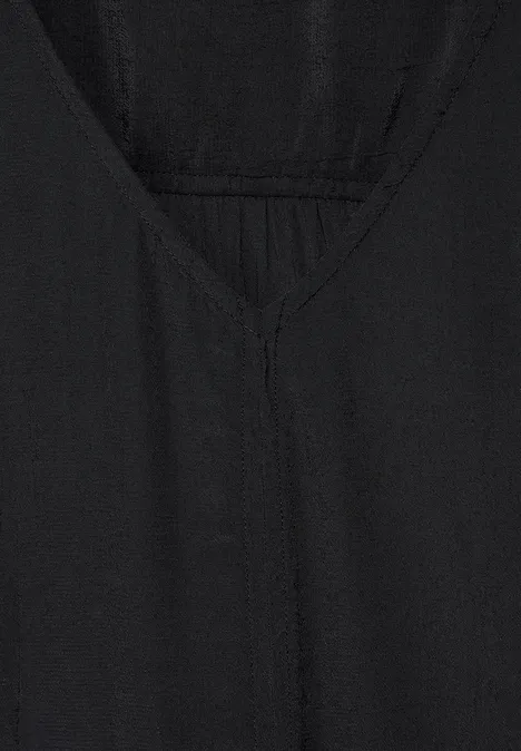 Sommer-Kleid mit Struktur Black