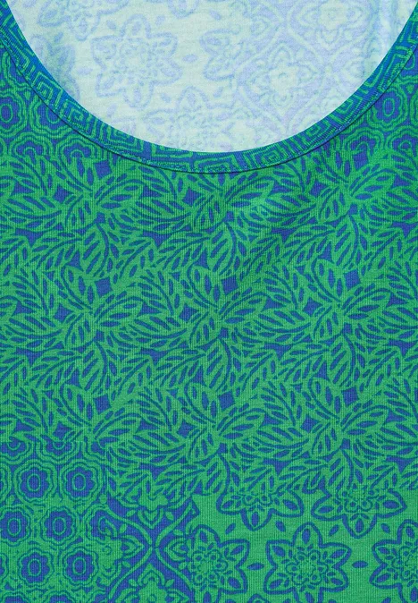Patchwork Print Kleid fresh apple green