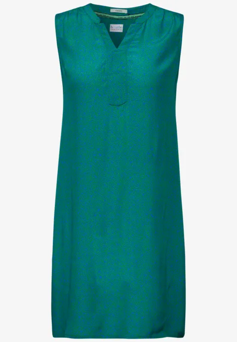 Struktur Print Kleid fresh apple green