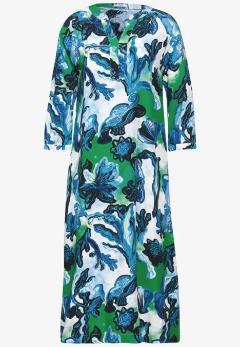 Midikleid mit Print vanilla white