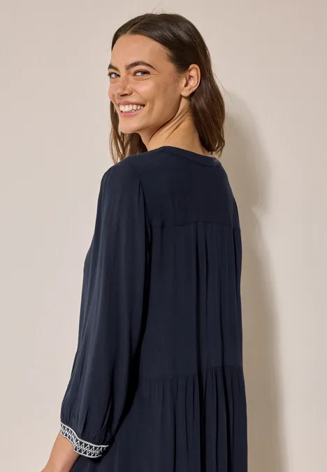 Viskose Tunika Kleid universal blue