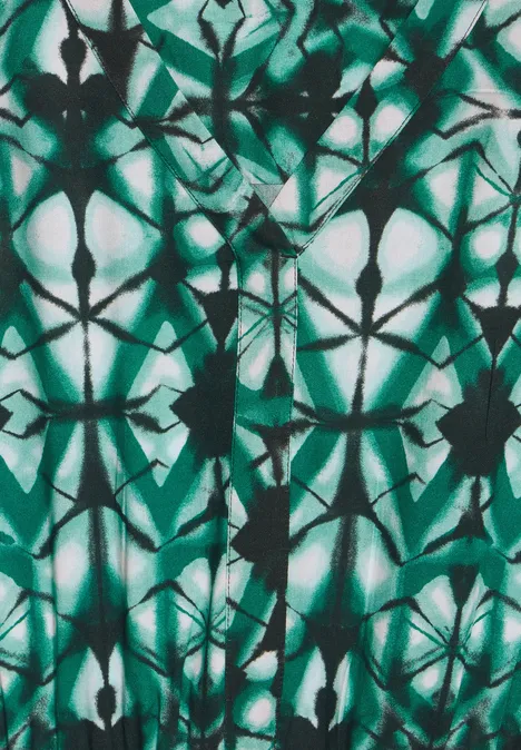 Maxikleid mit Print fir green