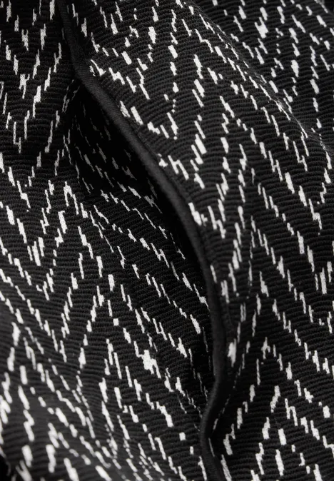 Jaquard-Kleid Black