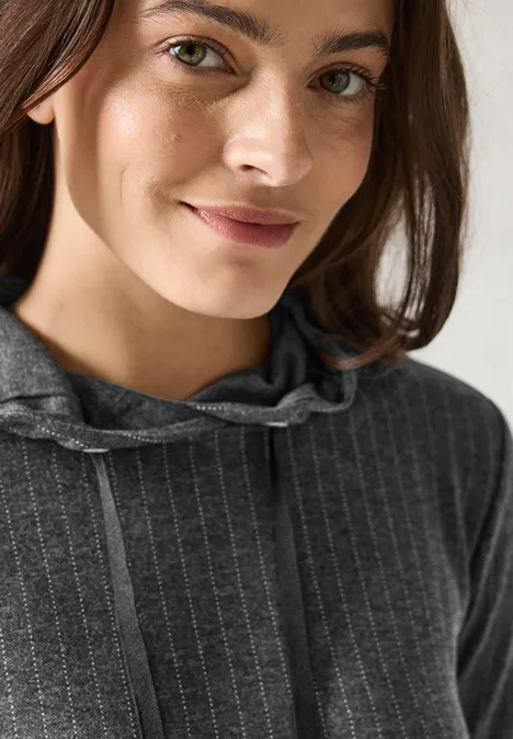 Kleid im Nadelstreifen-Look dark grey melange