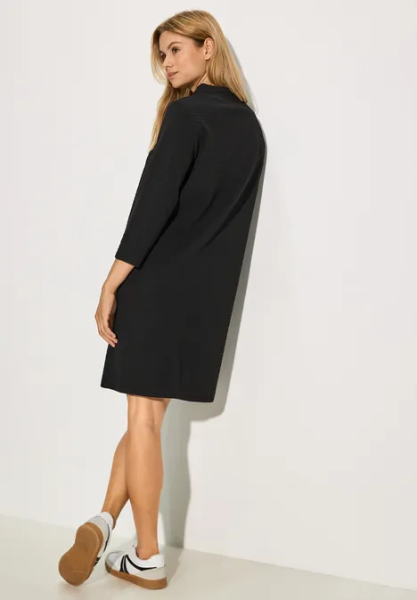 Strukturkleid Black