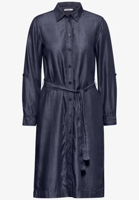 Lyocellkleid Dark blue wash