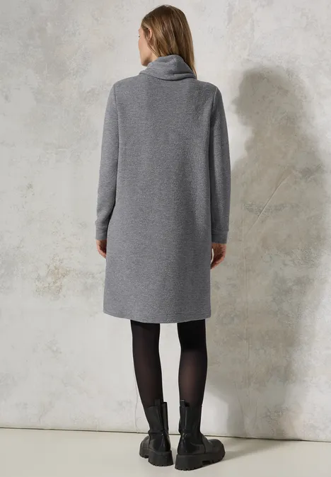 Glitzerndes Ottoman-Kleid platinum grey mel.