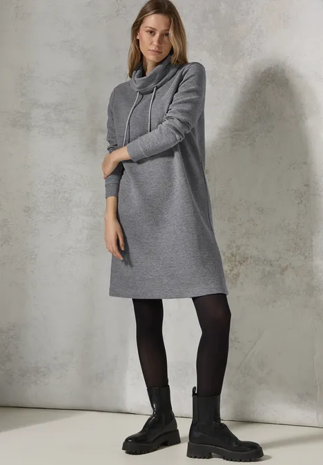 Glitzerndes Ottoman-Kleid platinum grey mel.