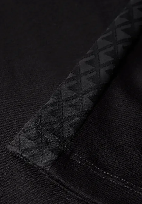 Kleid mit Mesh-Details Black