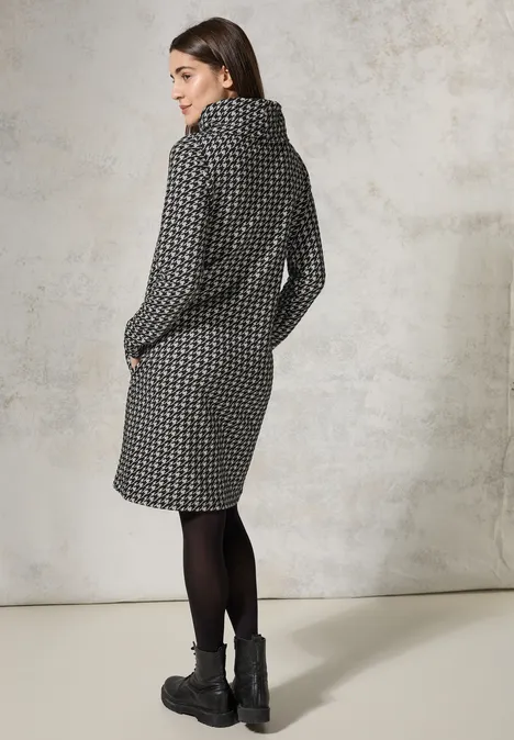 Jacquard Kleid Black
