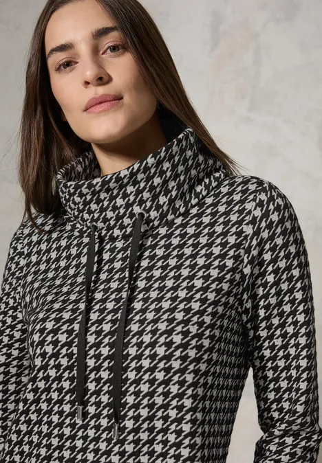 Jacquard Kleid Black