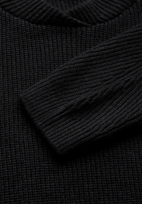 Strickkleid Black