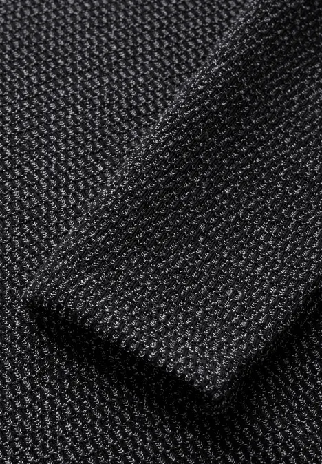 Bouclé-Kleid Black