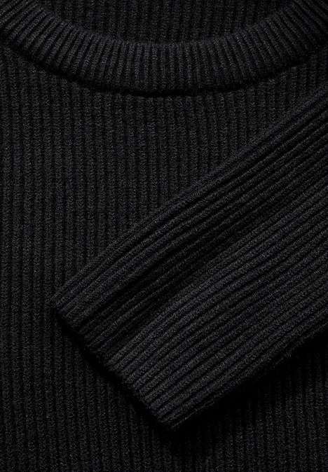Strukturkleid Black