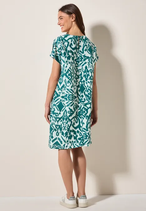 Gemustertes Kleid green lagoon