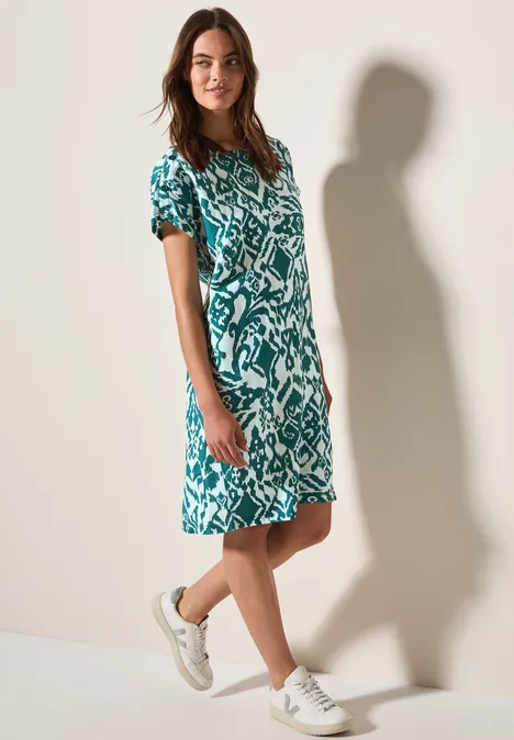 Gemustertes Kleid green lagoon