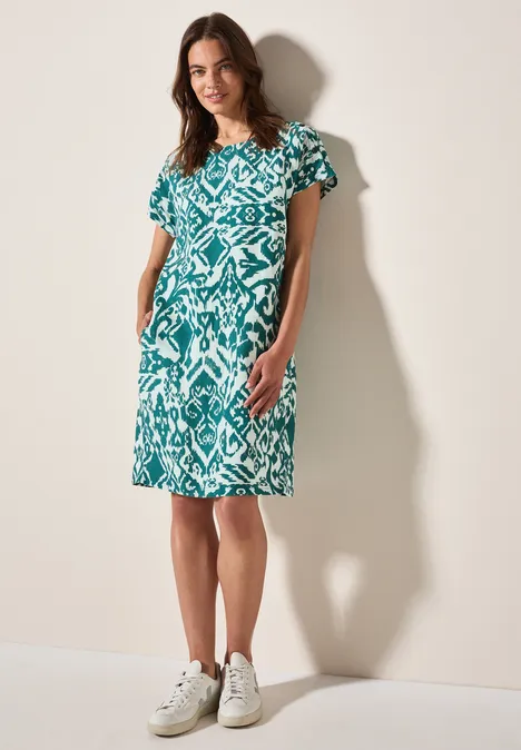 Gemustertes Kleid green lagoon