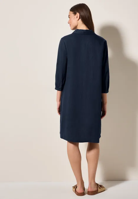 Blusenkleid aus Leinen universal blue