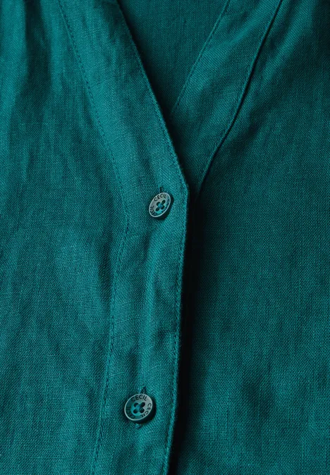 Blusenkleid aus Leinen green lagoon