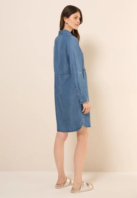 Lyocell Kleid mid blue wash
