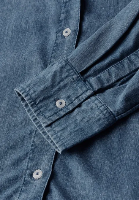 Lyocell Kleid mid blue wash