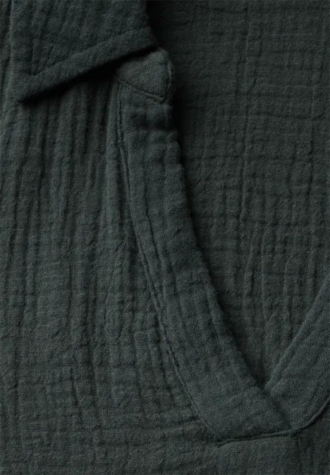 Musselin Kleid slate khaki