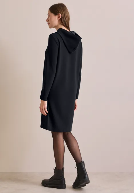 Strukturiertes Sweat Kleid universal blue
