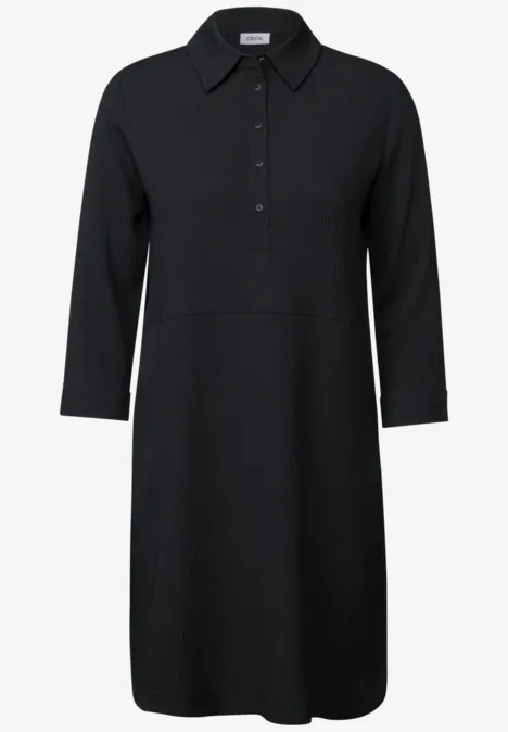 Jurk met structuur Black