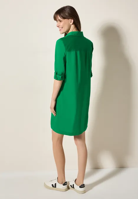 Kleid in Unifarbe garden green