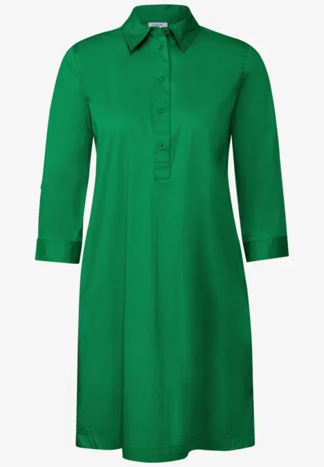 Kleid in Unifarbe garden green