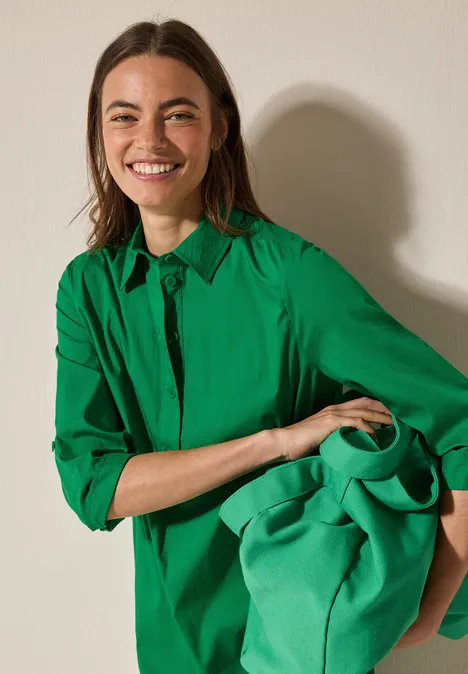 Kleid in Unifarbe garden green