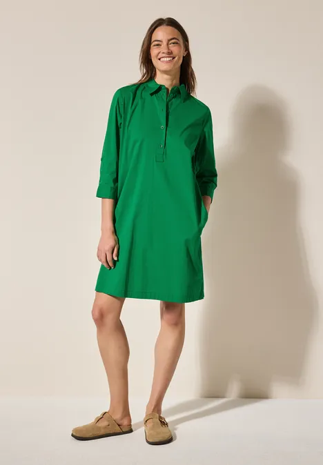 Kleid in Unifarbe garden green