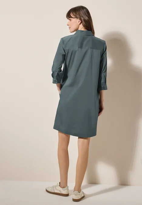 Kleid in Unifarbe slate khaki