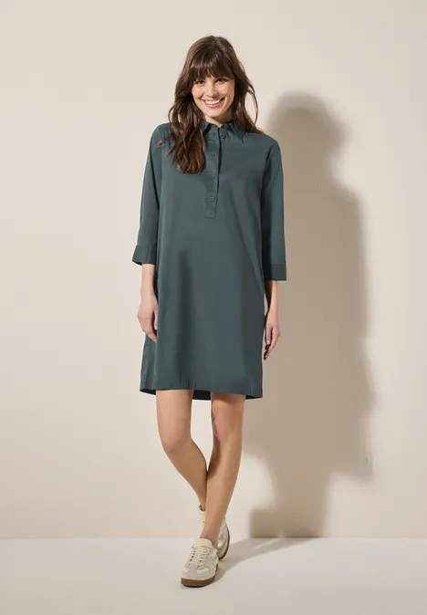 Kleid in Unifarbe slate khaki
