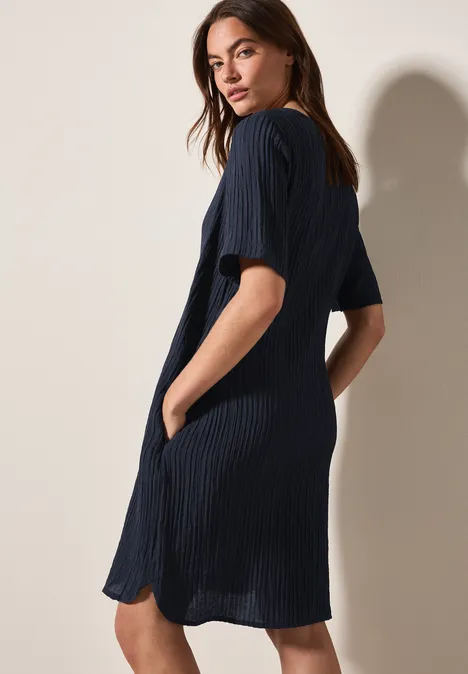 Strukturkleid universal blue