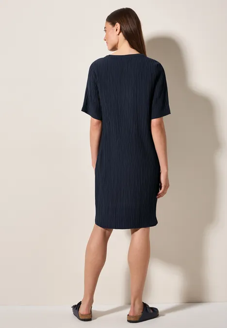 Strukturkleid universal blue