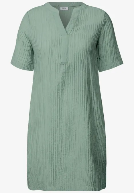 Strukturkleid matcha green
