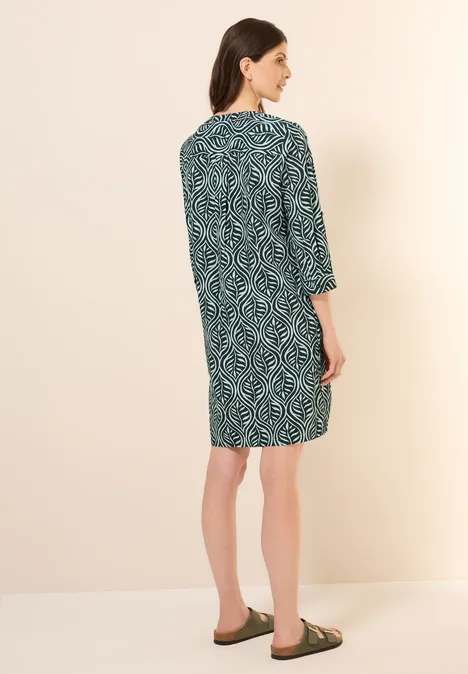 Tuniekjurk met patroon slate khaki